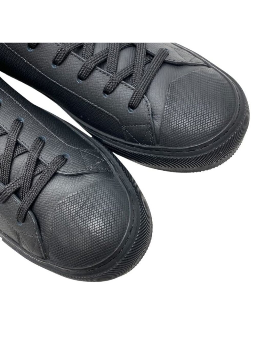 Louis Vuitton Tattoo Line Sneakers High Cut Leather Black Go0159 - Picture 7 of 11